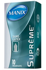 Manix Suprême sans latex 10 préservatifs en polyisoprène